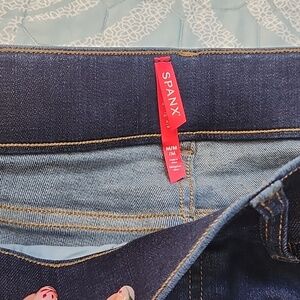 Spanx ankle skinny jeans midnight shade BNWT